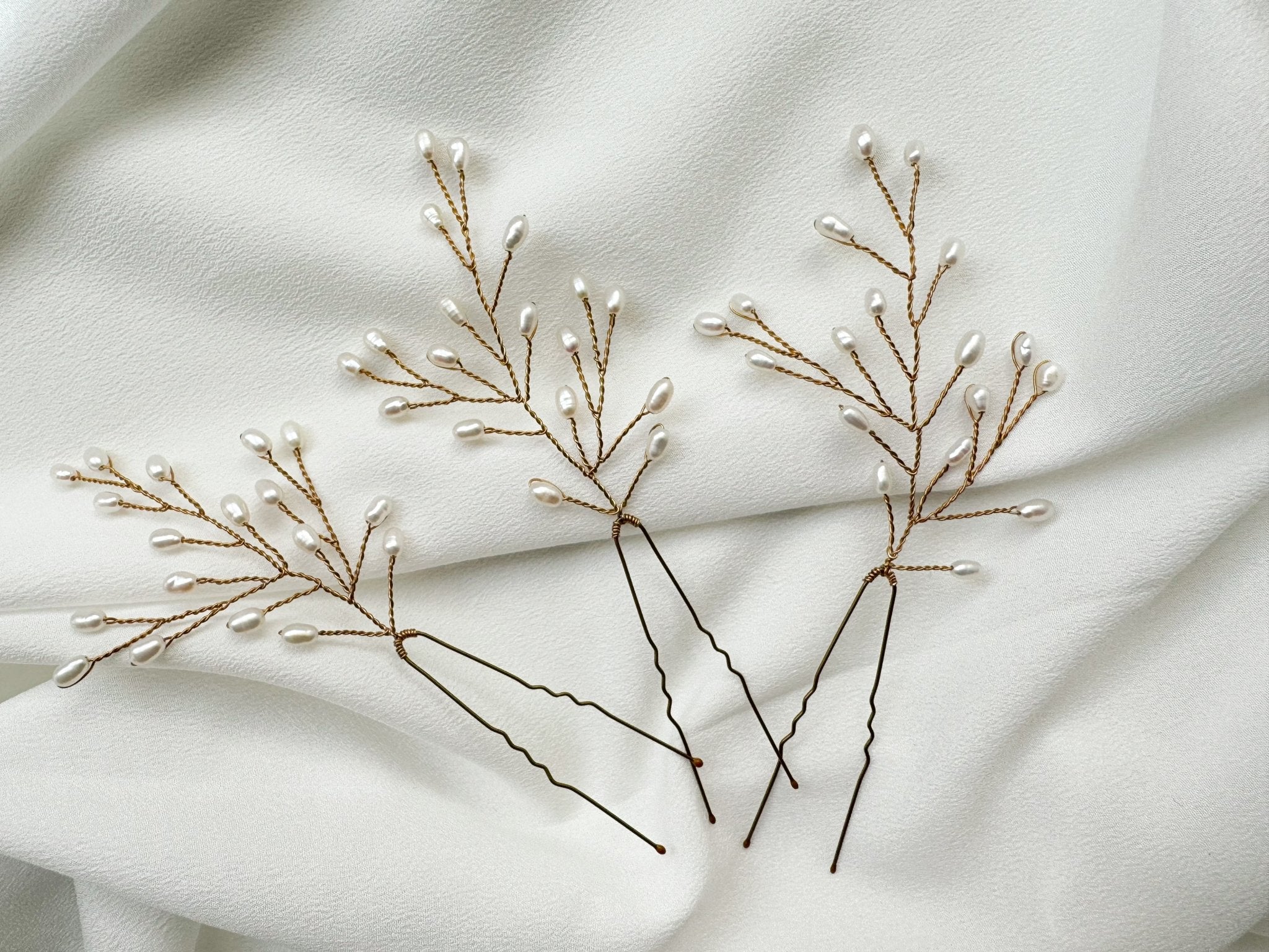 May Elegant Rustic Botanical Hairpins - Sample Sale