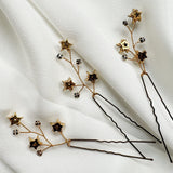 Lunaria Gold Star Hairpins Trio Set - Sample Sale