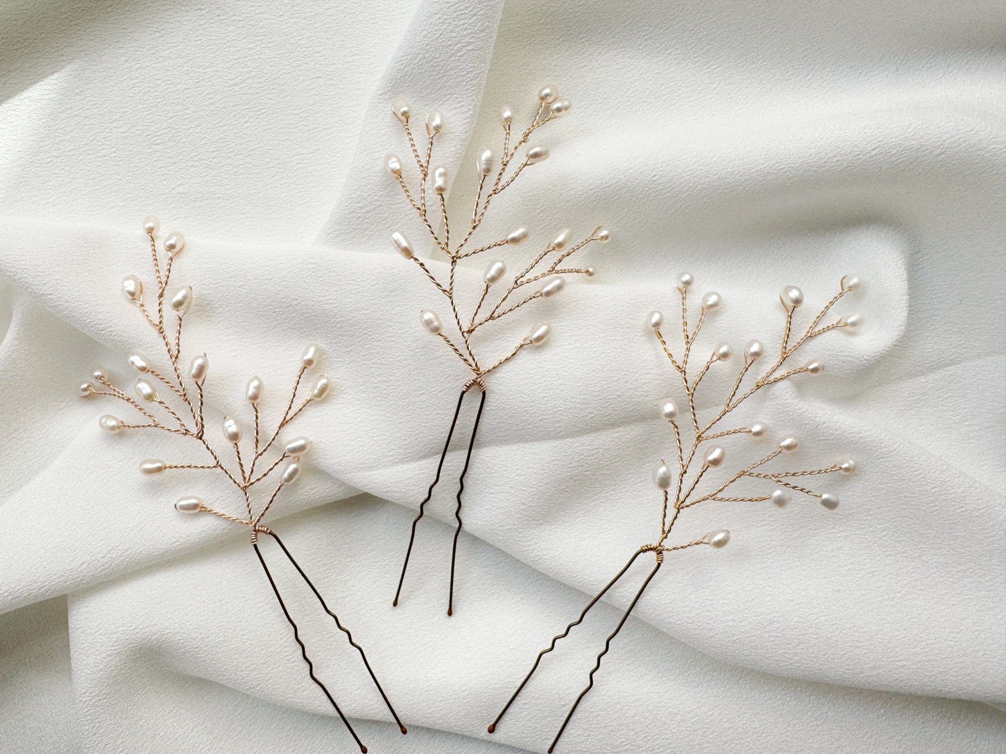 May Elegant Rustic Botanical Hairpins - Sample Sale