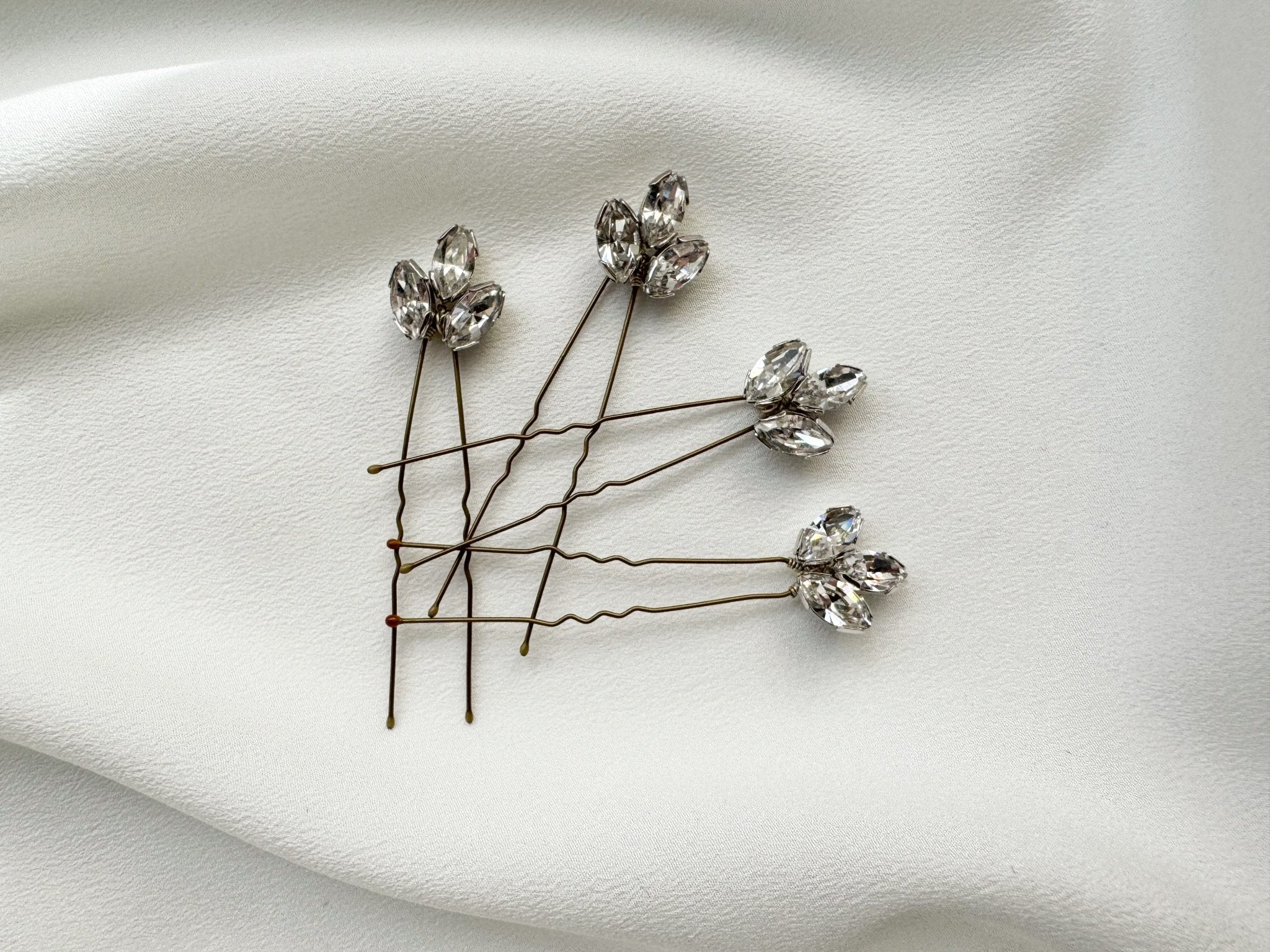 Anya Classic Vintage Small Crystal Hairpins - Sample Sale