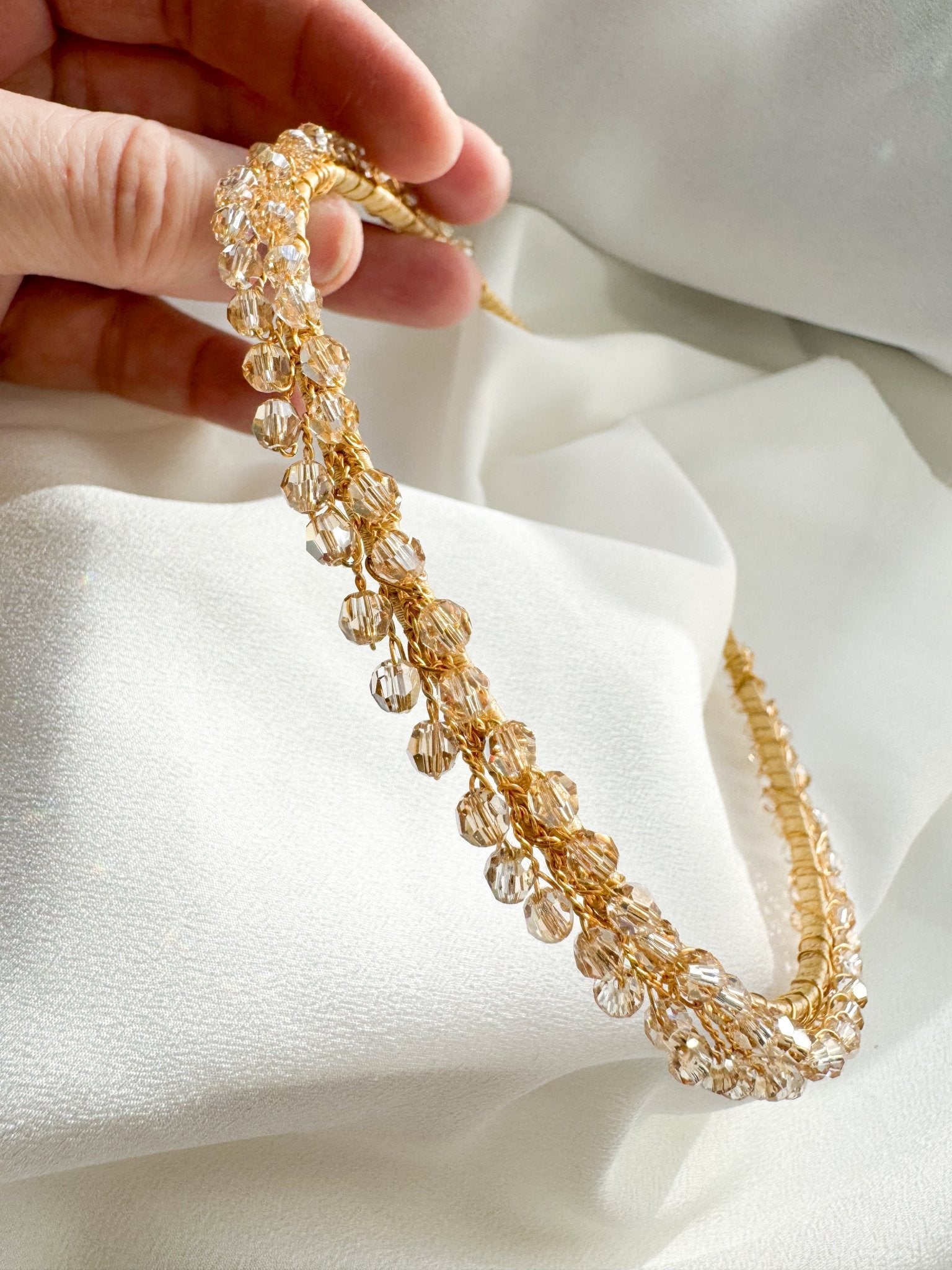 One-Off Design Luxury Crystal Headband - Sample Sale