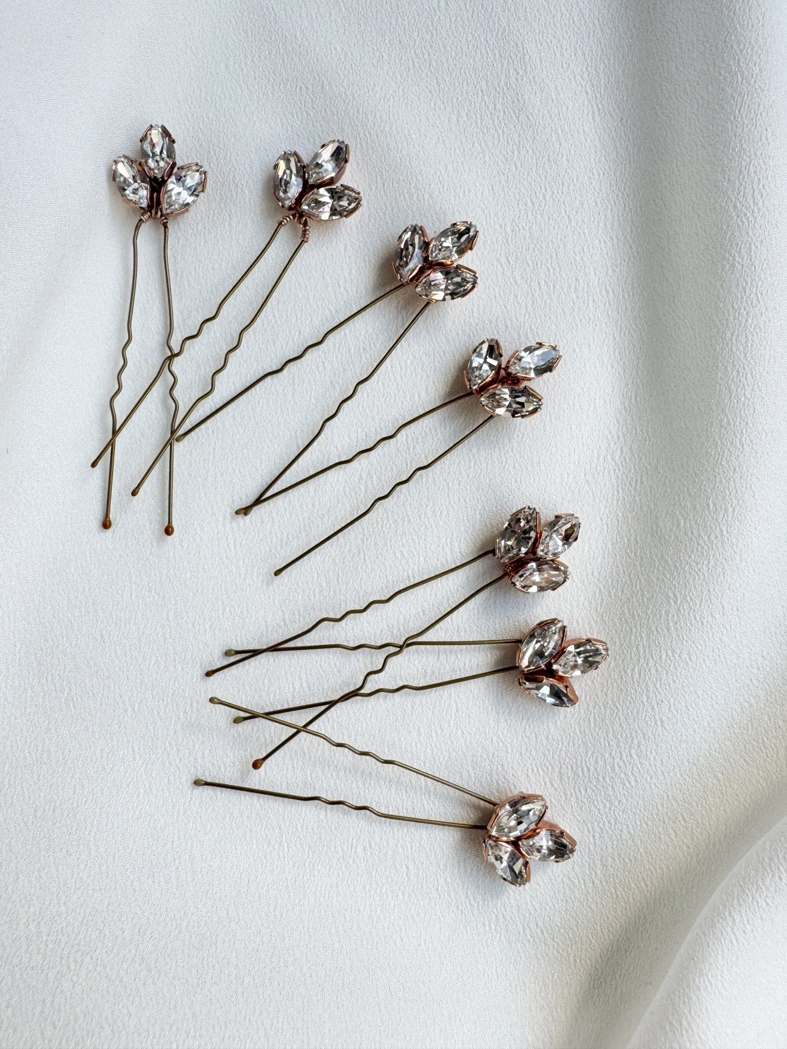 Anya Classic Vintage Small Crystal Hairpins - Sample Sale