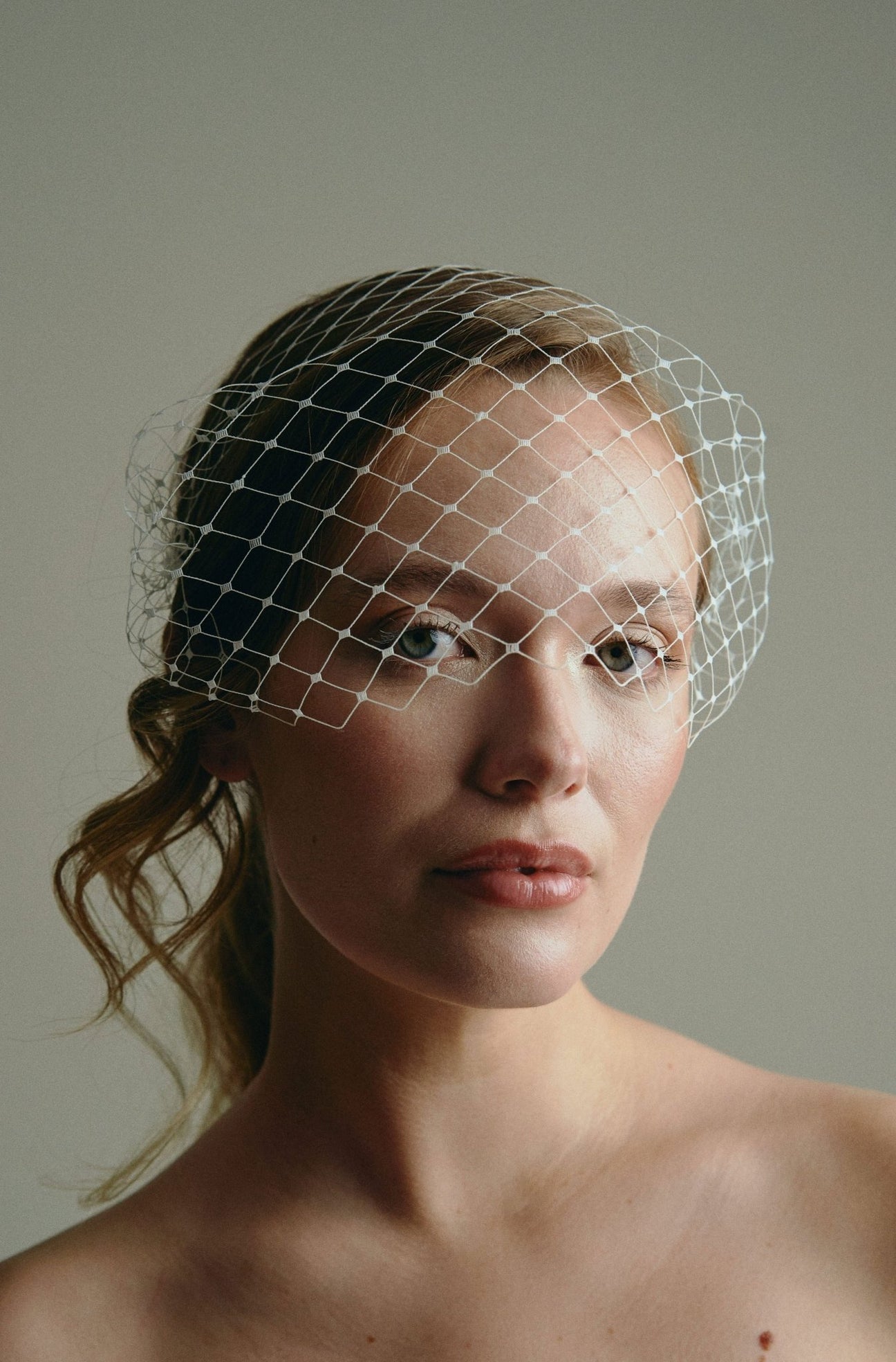 Mask Style Merry Widow Ivory Birdcage Veil – Debbie Carlisle