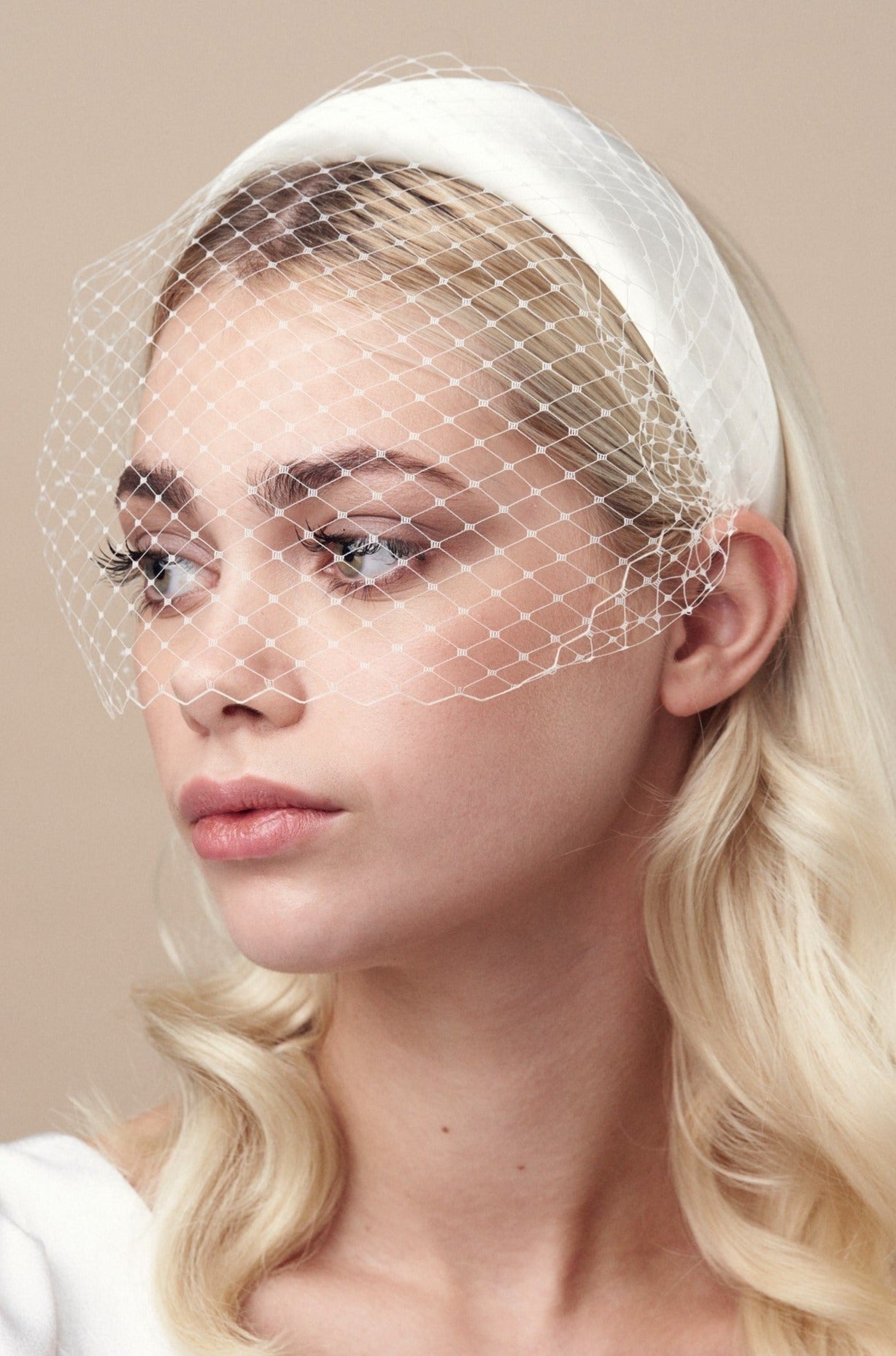 Nestina Veil Headband - Pela Ivory